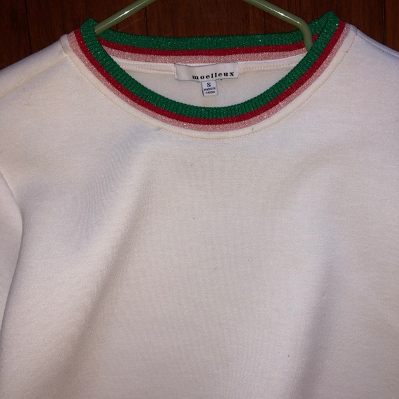 Molleux Sweater with Pink & Green Trimmings - Picture 2 of 6